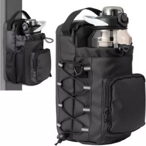 Xan 컨셉 남성용 마그네틱 짐 가방 휴대폰 포켓 및 어깨끈이 있는 64온스 물병 홀더 파우치 스포츠 직장