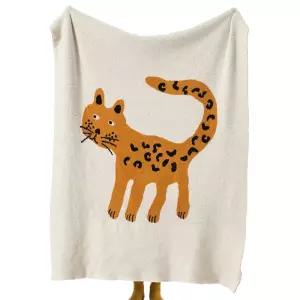 얇은 이불 담요 무릎 극세사 용 동물 입는 표범 에어컨 겨울 모포 후드 러그