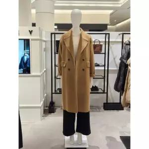 [시슬리](하남점)핸드메이드 더블 롱 코트 카멜 SACT82561-CA