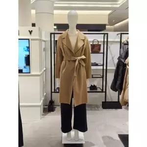 [시슬리](하남점)벨티드 핸드메이드 코트 베이지 SACT80561-BG