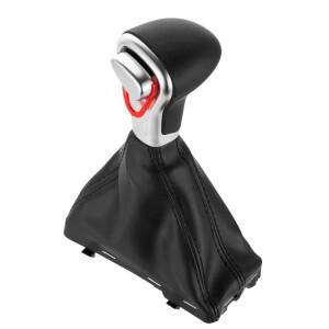 아우디 호환 A4 A5 A6 Q5 B8 PA B9 2009-2016 자동차 기어봉 가죽  부트 변속 커버 레드 블랙