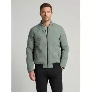 [연말특가] [헤지스골프] 남성 차콜그레이 퀼팅 다운 항공점퍼 WPJU3D752CG