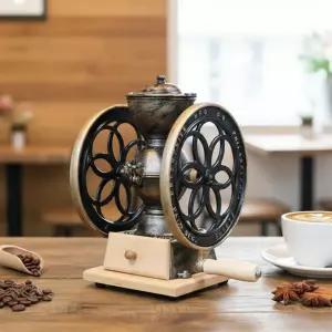 쌍바퀴 핸드밀 (블랙) 커피 원두 그라인더 수동 분쇄기 가정용 홈카페 핸드드립 바리스타