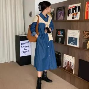 상견례옷차림 셔츠원피스 가을원피스 원피스 코디 스타일링 공항패션 포켓