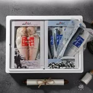 [st푸른농원][2/2(월)순차출고][냉동]제주 모둠선물세트 05호(참옥돔 3마리+고등어살 5팩)