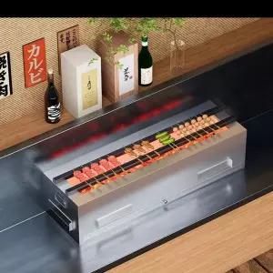 식 꼬치구이 화덕 길이 이자카야 큐그릴 스토브