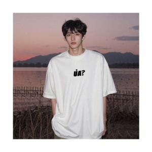 여름 남녀공용 면 반팔티 셔츠 루즈핏 라운드넥 커플룩 반팔 티셔츠