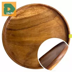 원목감성형 아카시아소반 3호 나무쟁반 디저트 홈카페 용품 소품 인테리어 찻상 트레이 원형형 주방 다과상