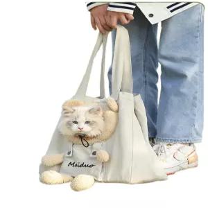 고양이 강아지 슬링백 방수 이동가방 실내용 맨투맨 핸들