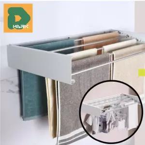 벽부착 빨래건조대 빨래 미니 행거 걸이 널기 수건 베란다 틈새 욕실 수납 설치형 접이식 건조대 공간 활용