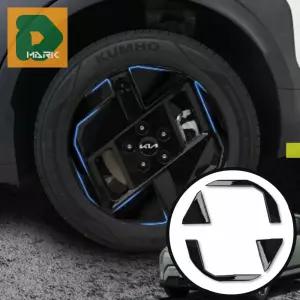 자동차 휠커버 EV3 휠 튜닝 악세사리 익스테리어 캡 드레스업 스크래치 방지 보호 17인치 유광 블랙 타이어