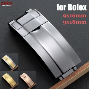 롤렉스 DAYTONA SUBMARINER GMT 시계 밴드 걸쇠 용 고급 버클 스테인레스 스틸 미세 조정 풀 버튼 9X16mm