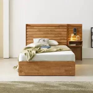 파로마 네오 리멜 원목 호텔식 수납형 40T라텍스 SS 침대 조명협탁1 NES1422