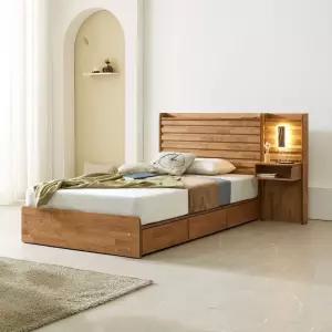 파로마 네오 리멜 원목 호텔식 수납형 독립스프링 SS 침대 조명협탁1 NES1420