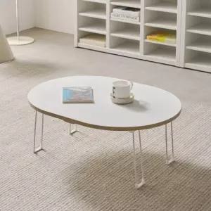 국산 좌식탁자 타원형 접이식 테이블 800