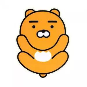 [골드스마일]카카오프렌즈 형태 마우스패드 라이언 개(1개입)