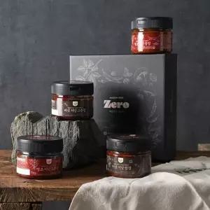 [이푸른]이순규 명인 저당장류 4종세트 (땡초저당쌈장+땡초저당고추장+버...