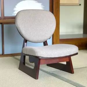 일본식 좌식 의자 등받이 다다미 우드 식당 원목 체어 낮은 인테리어