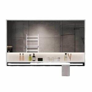 욕실슬라이드장 상부장 화장실 40cm 욕실장 80 거울장 타월 수건 세면대장 화이트