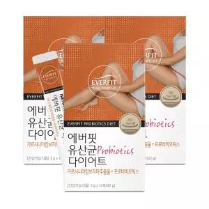 에버핏 유산균 14포 3박스 가르시니아 모유 유래 체지방감소 프로바이오틱스 2251502 J