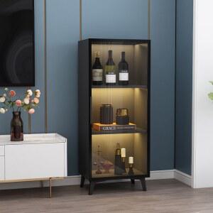 유리진열장 100cm 장식장 흰색 와인 유리 와인진열장 650mm 북유럽 받침대