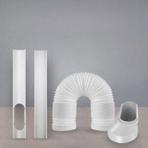 이동식 에어컨 바람막이 자바라 내경 키트 실외기 슬라이딩 2m 호스 창틀 방충망 샷시