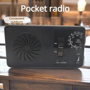 2026년 신형 야외 비상용 컴팩트 휴대용 포켓 라디오 초박형 고음량 건전지 모델