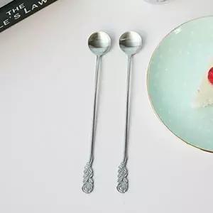 [조르지오]그립감 XZ90MZ11 좋은 스타일 장미 스텐 롱티스푼 고품질 커피