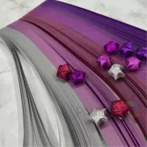 반짝 별종이 퍼플 별만들기 종이띠별만들기 별접기종이 별모양종이접기 별종이유리병