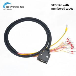 서보 CN1 인터페이스 SCSI14P 연결 케이블 플러스 번호 튜브 터미널 3M 순수 구리