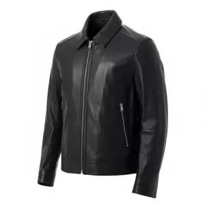 HUGO BOSS 25FW H-MAPSON4 LAMB SKIN LEATHER JACKET  50543214 001)  H-MAPSON4 램스킨 레더 자켓)