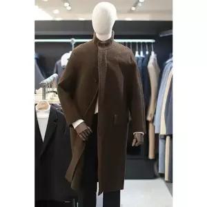 [갤러리아] 지이크 25FW 브라운 핸드메이드 부클 하이넥코트 PLH7021