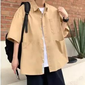 봄 여름 필수템 오버핏 남성 빅포켓 남방 반팔셔츠