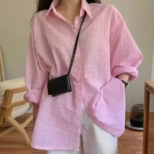 은창클라우드 캐쥬얼 스트라이프 블라우스 남방 셔츠 봄 가을 겨울 상의 긴팔 아우터 잠바 점퍼 여성 외투