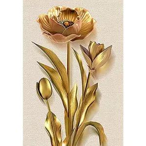 황금 행운꽃 (패브릭) 보석십자수 30x40