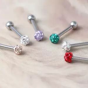 [라울스톤] 3mm 미러볼 컬러 볼 써지컬 스틸 패션 피어싱 6종 택1
