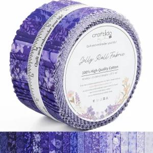 Craftido-18 옵션 - 퀼팅 공예 재봉을 위한 100 면 젤리 롤 원단 프리컷 스트립 러그 퀼트 프로젝트 DIY 및
