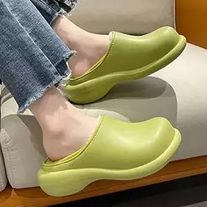 [엄지척]여성 방한 털안감 접어신는 슬리퍼 겨울용 실내화