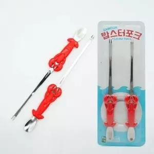 게속살포크 꽃게전용포크 게살전용포크 포크 꽃게포크 2개입