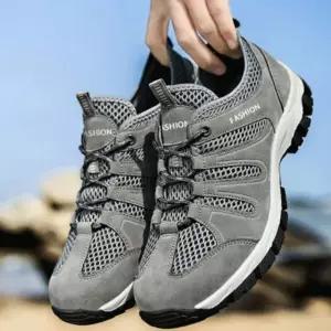 고품질 남자 경량 트레킹화 통풍 아웃도어 스니커즈 신발 (WFKDYZN)