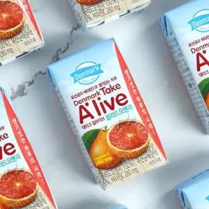 동원 덴마크 테이크얼라이브 블러드오렌지 120mLx48개 비타민C 간식 오렌지
