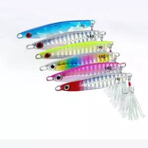 홀로그램 메탈지그 우럭 갈치 물고기 낚시 미끼x3개 낚시도구 배스