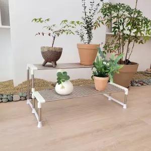 철제화분선반 2단 3단 다용도 거치대화분진열 정리대 도실 베란다 화분대 스텐대 받침