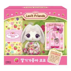 러빗 프랜즈 딸기가 좋아 코코 미니 인형 피규어장식모형 어쳐 음식 베이커리 빵모형 디져트 소꿉놀이 단체