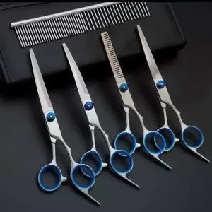 날렵한 절삭력 프리미엄 스테인리스 커트가위 5종세트미용가 숱가 이발가 애견가 전문가 헤어컷가 셀프 미