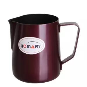 홈아트 테프론스팀피쳐(퍼플) 1000ml커피도구 컬러 매장용 가정용 테프론 우유 밀크