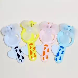 수동 손선풍기 자가발전형 10개입 세트 색상혼합 행사 납품용 구성무전원 핸디형 용품 대량 기념추천 체험