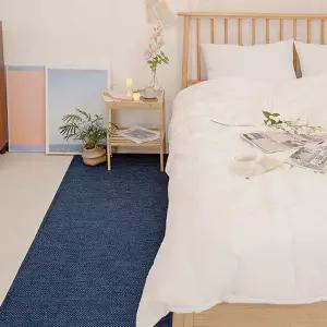 탄탄 러그 헤링본 네이비 100x150침대 집꾸미기 바닥 인테리어발매트 갬성 다용도 안방 주방 거실카페 디자