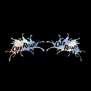 자동차 073 오프로드 포인트스티커 2개1세트튜닝 차량 주유구 특이한 인테리어 꾸미기 재미있는 레터링 익