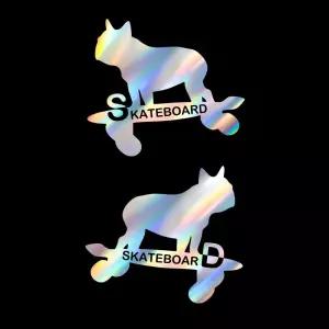 자동차 069 스케이트보드 포인트스티커 2개1세트튜닝 차량 주유구 특이한 인테리어 꾸미기 재미있는 레터링